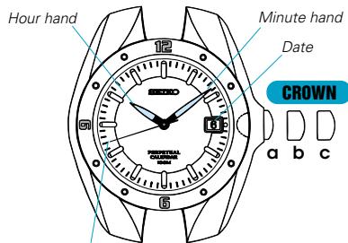 SEIKO 8F56 - (Model without 24-hour hand) - 1