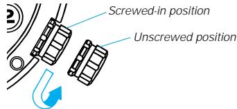 SEIKO 9T82 - To unscrew the crown: - 1