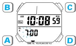 SEIKO DH33 - REGULAR ALARM SETTING - 1
