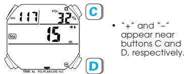 SEIKO DH33 - Press to show DIVE PLAN display. - 3