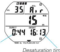SEIKO DH33 - During surface interval: - 1