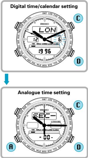 SEIKO H021 - TIME/CALENDAR SETTING - 5