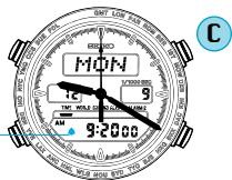 SEIKO H021 - ENGAGEMENT/DISENGAGEMENT OF HOURLY TIME SIGNAL AND TURNOING ON/OFF OF SOUND FOR BUTTON OPERATION CONFIRMATION - 2
