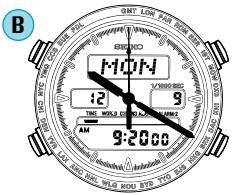 SEIKO H022 - TIME/CALENDAR SETTING - 9