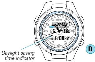 SEIKO H023 - HOW TO SET THE DAYLIGHT SAVING TIME (SUMMER TIME) - 1