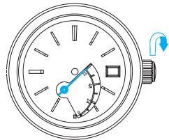 SEIKO 5R64 - - How to manually wind the mainspring by turning the crown - 2
