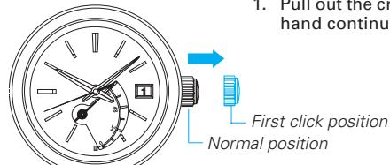 SEIKO 5R64 - HOW TO SET THE TIME AND DATE - 1
