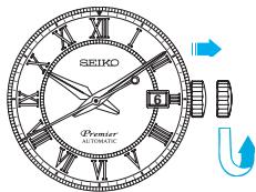 SEIKO 6R15 - HOW TO SET THE TIME AND DATE - 1