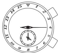 SEIKO 7T84 - Example: Timer mode display when the timer is set for 4 minutes - 1
