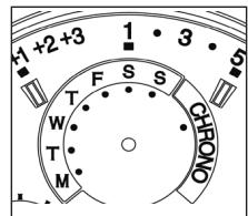 SEIKO 7T86 ANALOG QUARTZ - DISPLAY & BUTTONS - 3