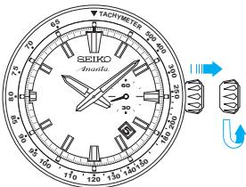 SEIKO 8R28 AUTOMATIC CHRONOGRAPH - HOW TO SET THE TIME AND DATE - 1