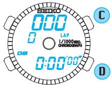 SEIKO H024 DUO DISPLAY - STOPWATCH OPERATION - 1