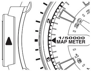 SEIKO MAP METERMILE MARKER - [How to read the map meter scale (For a model with the map meter function)] - 2