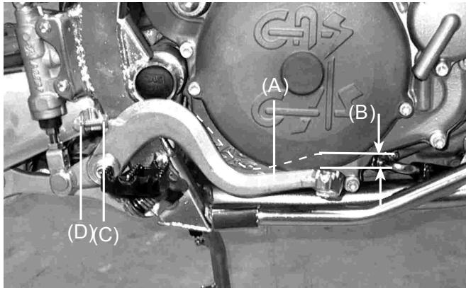 GAS GAS EC FSE 450 - Rear Brake Pedal Position - 1