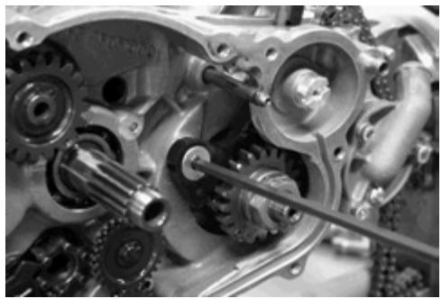 GAS GAS FSE 400 - Dismounting the engine - 56