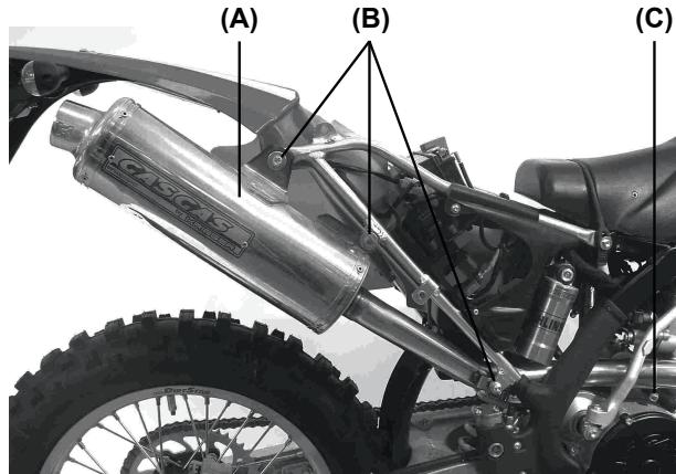 GAS GAS FSE 450 SM - Changing the silencer - 1