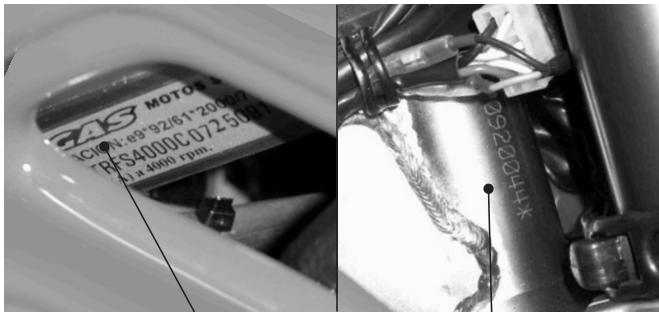 GAS GAS PAMPERA 450 - Qualification approval plate - 1