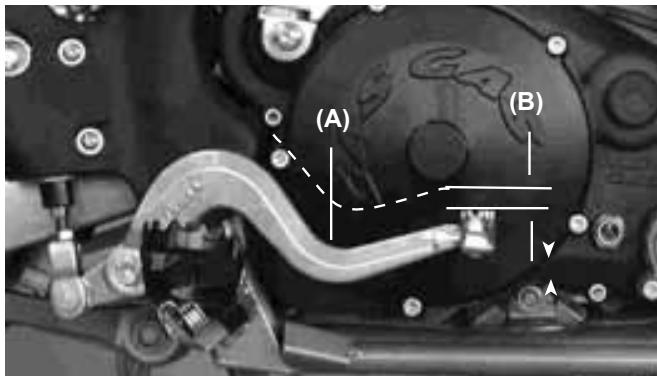 GAS GAS SM - Position de la pédale de frein - 1