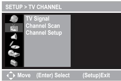 MUSTEK DVD-R580 - Under TV CHANNEL Setup - 1