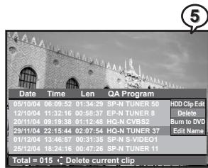 MUSTEK DVD-R580 - Deleting HDD Recording Titles - 1