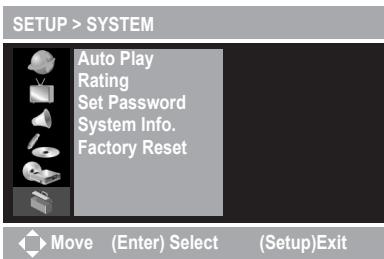 MUSTEK DVD-R580 - Under SYSTEM Setup - 1