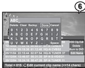 MUSTEK DVD-R580 - Editing Title Names in HDD - 2