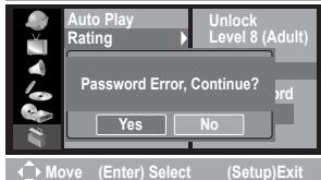 MUSTEK DVD-R580 - Rating Setting - continued - 2