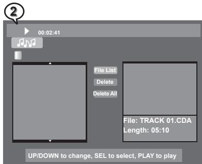 MUSTEK DVD-R580 - Deleting All Music Tracks from Play List - 3