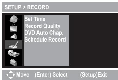 MUSTEK DVD-R580 - Under RECORD Setup - 1