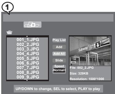 MUSTEK DVD-R580 - Adding All Picture Files into Play List - 1
