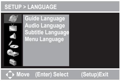 MUSTEK DVD-R580 - Under LANGUAGE Setup - 1