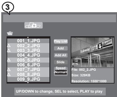 MUSTEK DVD-R580 - Adding Parts of Picture Files into Play List - 2