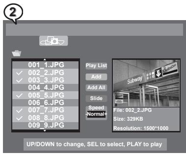 MUSTEK DVD-R580 - Adding Parts of Picture Files into Play List - 1