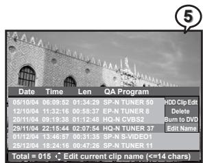 MUSTEK DVD-R580 - Editing Title Names in HDD - 1