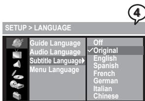 MUSTEK DVD-R580 - Subtitle Language Setting - 4