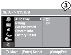 MUSTEK DVD-R580 - Auto Play Setting - 3