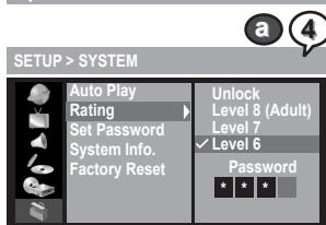 MUSTEK DVD-R580 - Rating Setting - 5