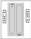 SWITEL D8730 - Mettre les batteries standard en place - 1