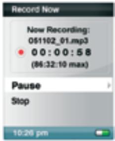 SANDISK SANSA E200 - Voice Recording - 1