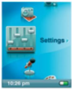 SANDISK SANSA E200 - Settings Mode - 1