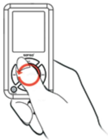 SANDISK SANSA E200 - Using Thumbwheel - 2
