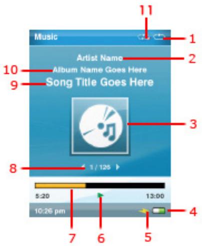SANDISK SANSA VIEW - Playback Screen - 1