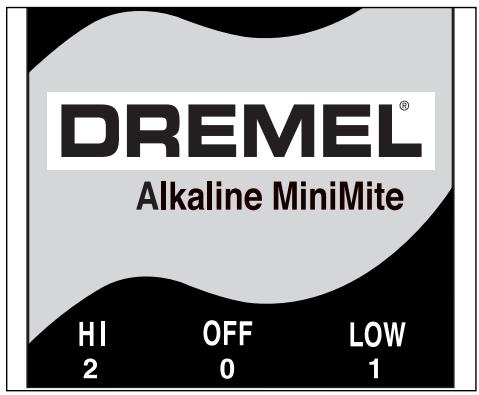 DREMEL 764 - Operating Speeds For Accessories - 1