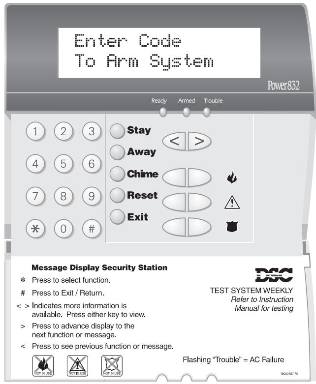 DSC PC5010 - LCD5500 Keypad - 1