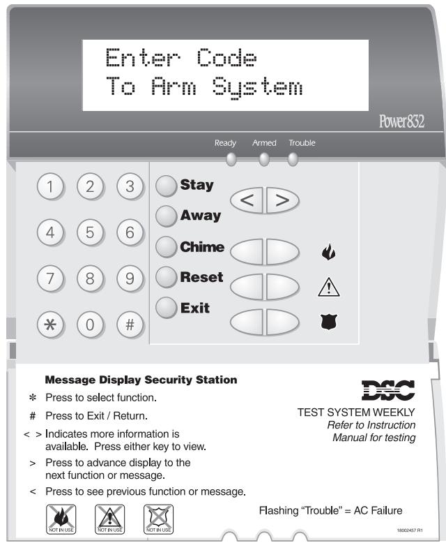 DSC PC5015 - LCD5500(Z) Keypad - 1