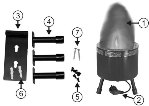 JBSYSTEMS LED FIRE BASKET - BESCHRIJVING: - 1