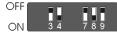 JBSYSTEMS LED PIPE RGB 230V - dB MODUS (DIP3 = OFF - DIP4 = ON) - 2