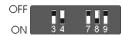JBSYSTEMS LED PIPE RGB 230V - dB MODE (DIP3 = OFF - DIP4 = ON) - 3