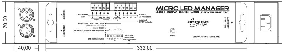 JBSYSTEMS MICRO LED MANAGER - ESPECIFICAÇÖES - 1