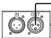 JBSYSTEMS MICRO LED MANAGER - Elektrische installment in Master/slave-mode: - 1